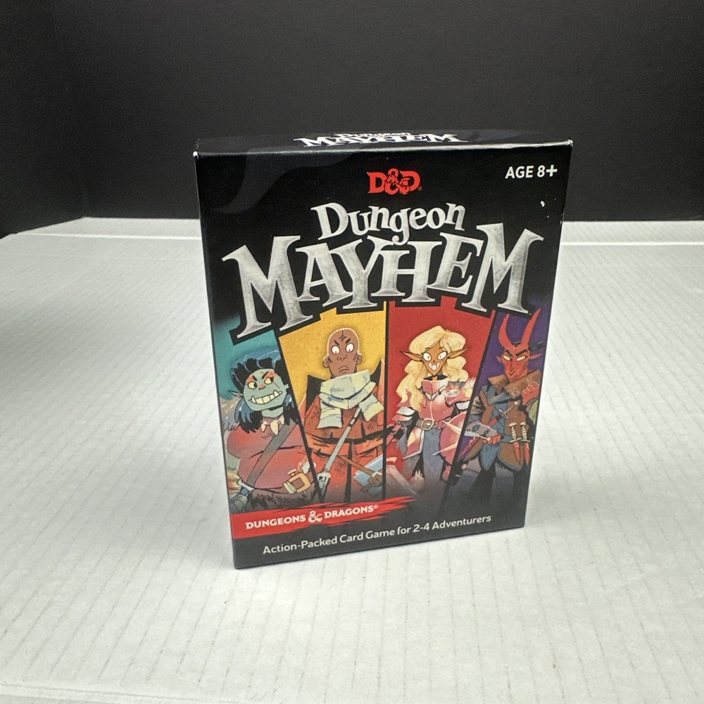 Dungeons & Dragons Dungeon Mayhem Action Packed Card Game Adventurer D&D Read